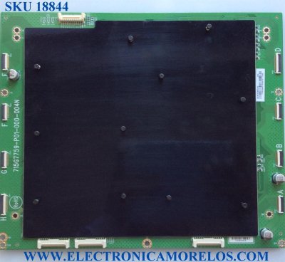 LED DRIVER / SHARP / VIZIO LNTVFI09ZAAA3 / 715G7759-P01-000-004N / E89382 / PANEL T650QVF06.1 / MODELOS LC-65P600J / P65-C1